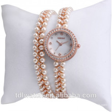 Pearl Colorful Exquisite Charm Luxury Lady Wristwatch